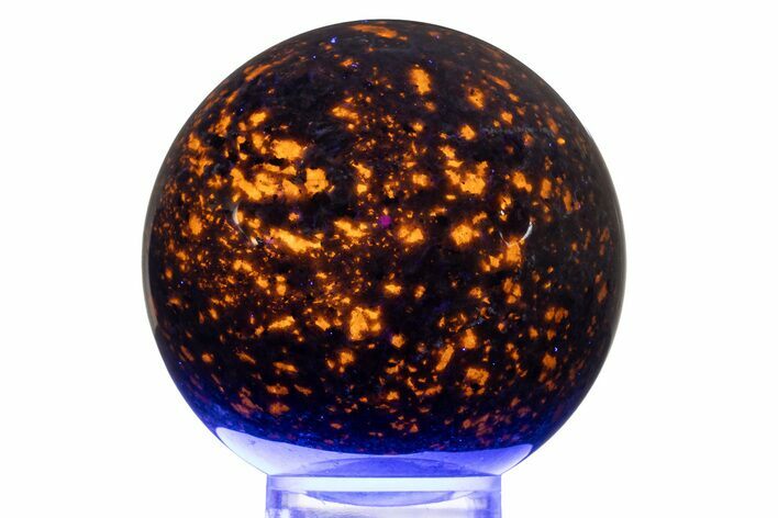 Fluorescent Polished Sodalite-Syenite Sphere - China #319381